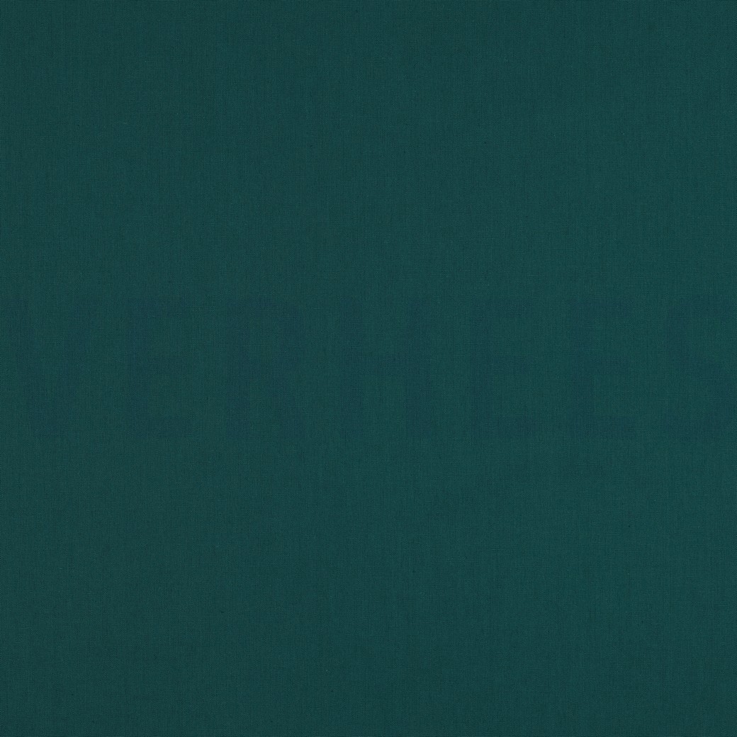 BAUMWOLLE POPELINE DUNKELCYAN