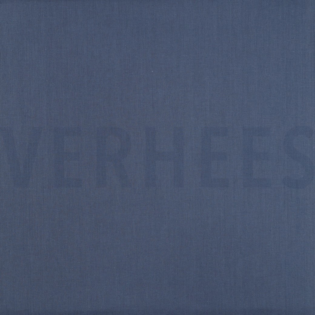 KATOEN POPLIN JEANSBLAUW