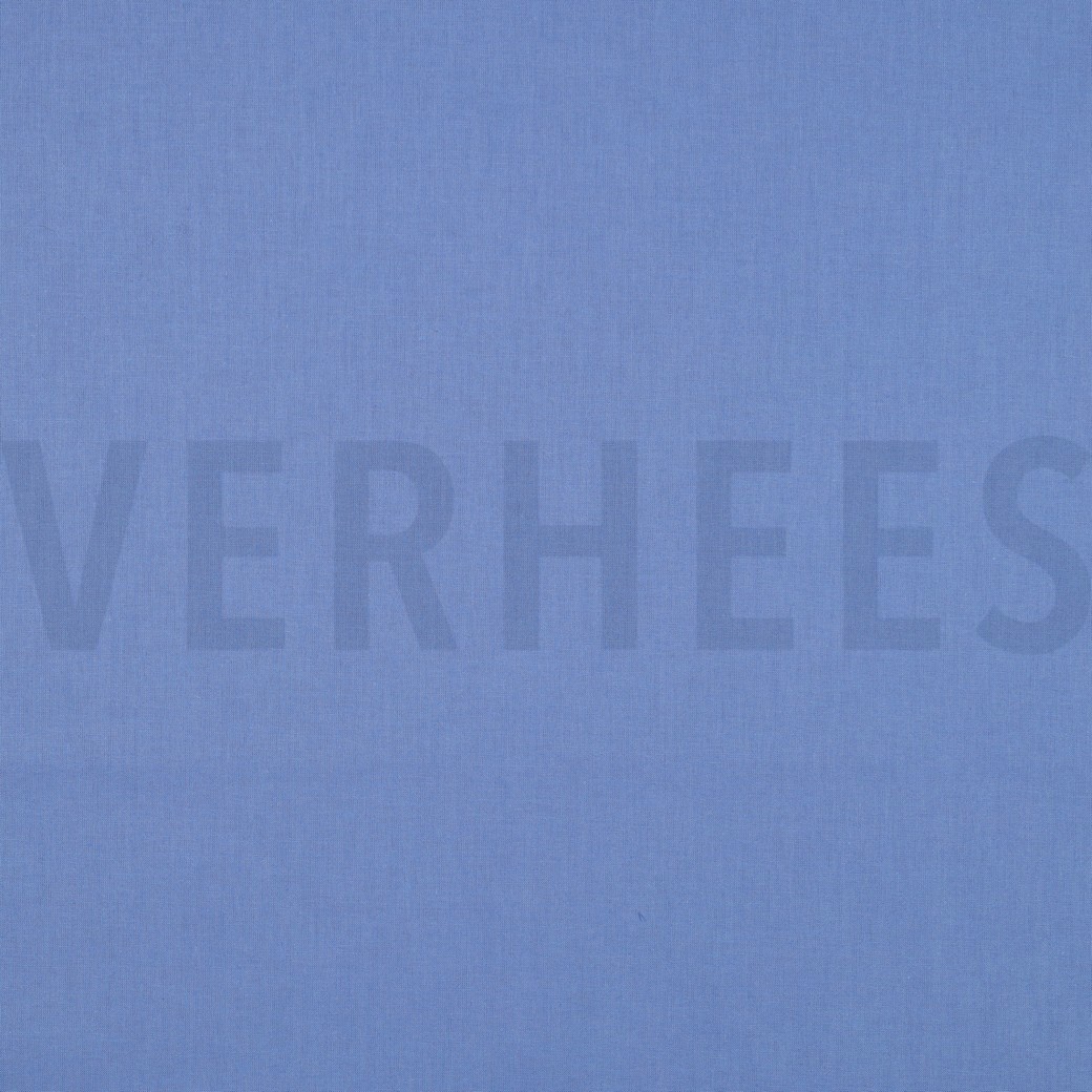 KATOEN POPLIN DONKER HEMELSBLAUW