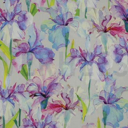 VISCOSE RADIANCE DIGITAL FLEURS ÉCRU (hover)
