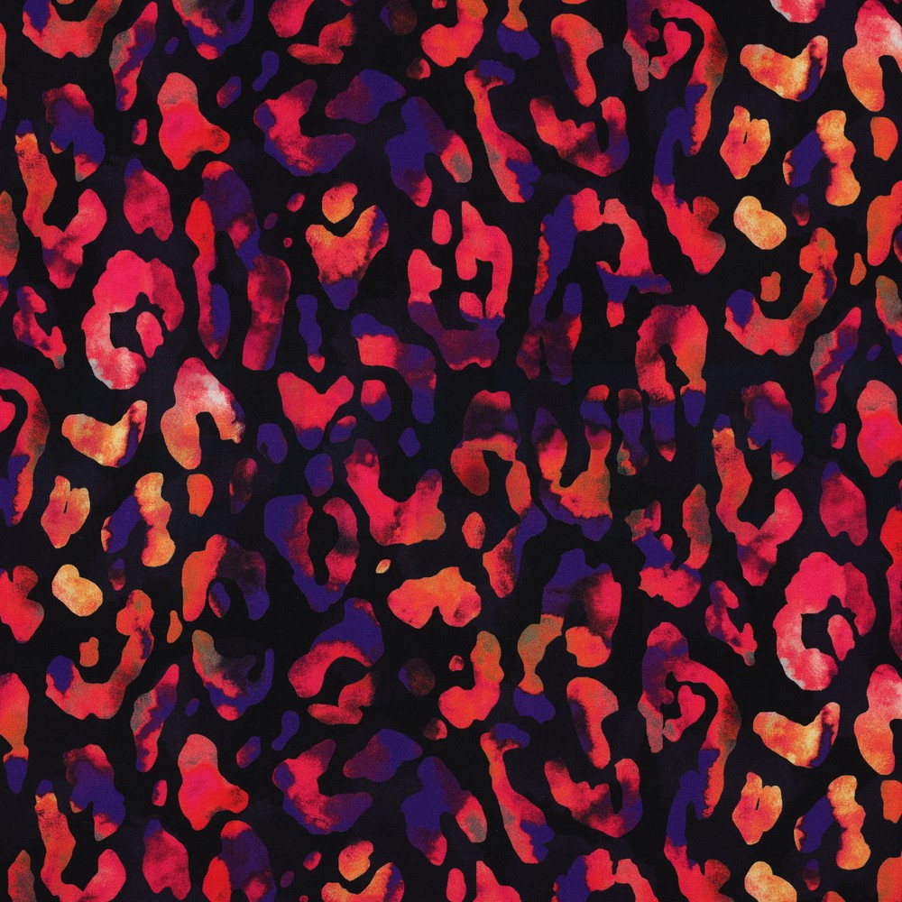 VISCOSE RADIANCE DIGITAAL DIERENHUID ZWART