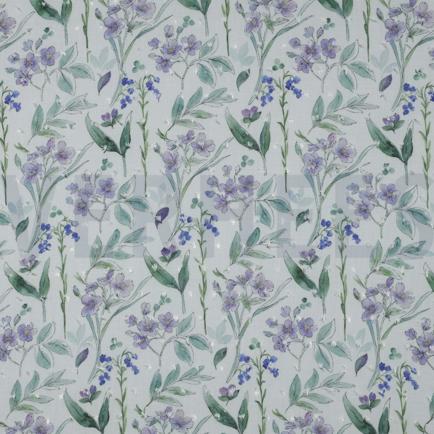 VISCOSE DOBBY DIGITAL FLOWERS WHITE (hover)