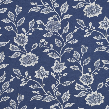 VISCOSE JERSEY FLEURS BLEU (hover)