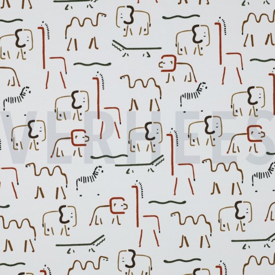 SOFT SWEAT SAFARI DIEREN GEBROKEN WIT #7