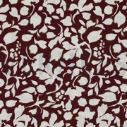 VISCOSE POPLIN STRETCH BIG FLOWERS BURGUNDY (thumbnail)