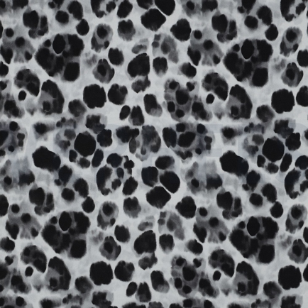 VISCOSE SATIN DIGITAL ANIMAL SKIN BLACK (hover)