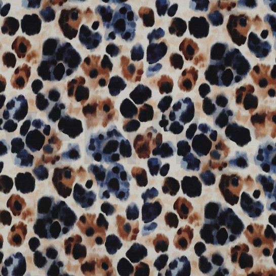 VISCOSE SATIN DIGITAL ANIMAL SKIN ECRU #7