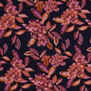 VISCOSE STRETCH FLOWERS NAVY (thumbnail)