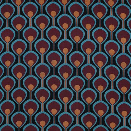 VISCOSE ROSELLA STRETCH ABSTRACT BLACK (hover)