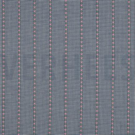 COTTON JACQUARD FLOWERS BLUE/WHITE (hover)