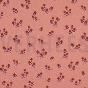 DOUBLE GAUZE FLOWERS PEACH (thumbnail)