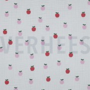 DOUBLE GAUZE FRUITS WHITE (thumbnail)