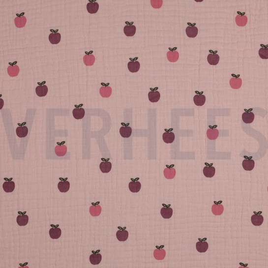 DOUBLE GAUZE FRUIT ZACHTROZE/OUDROZE #7