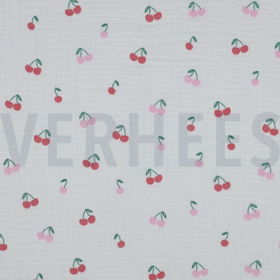 MUSSELIN FRÜCHTE WEISS #7