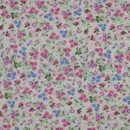 MUSSELIN DIGITAL BLUMEN GEBROCHEN WEISS (hover)