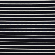 FRENCH TERRY GARENGEVERFD STREPEN DONKERBLAUW/ÉCRU (thumbnail)