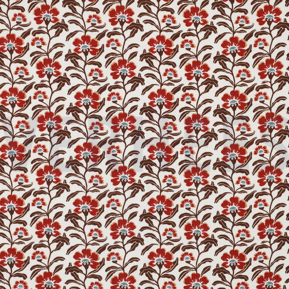 VISCOSE RADIANCE BLOEMEN GEBROKEN WIT