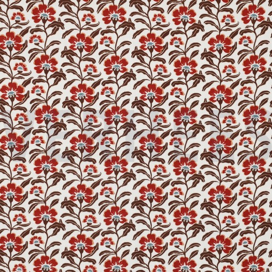 VISKOSE RADIANCE BLUMEN GEBROCHEN WEISS #7