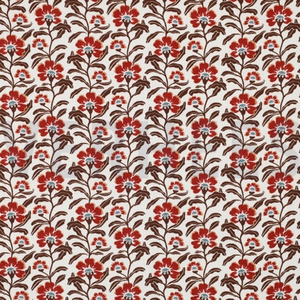 VISCOSE RADIANCE BLOEMEN GEBROKEN WIT (hover)