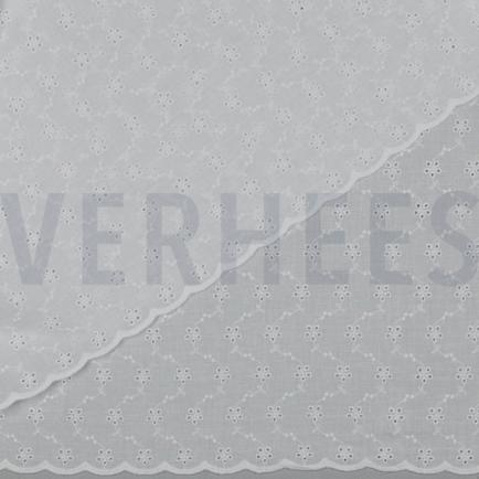 COTTON EMBROIDERY TWO-SIDE SCALLOP WHITE (hover)