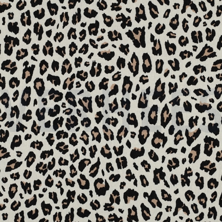 LINNEN VISCOSE DIERENHUID BEIGE (hover)