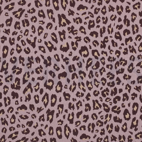 LINEN VISCOSE ANIMAL SKIN MAUVE #7