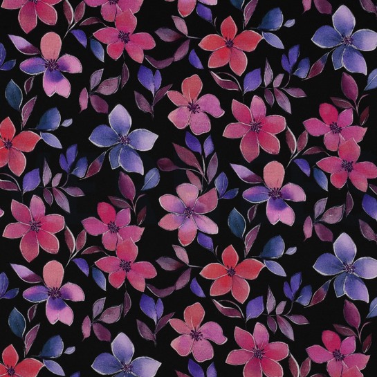 PUNTA DI ROMA DIGITAL FLEURS NOIR #7