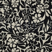 COTTON VISCOSE FLOWERS BLACK (thumbnail)