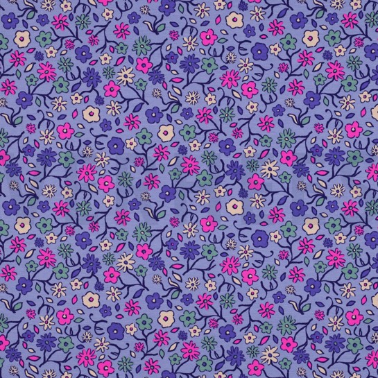 JERSEY NEON BLUMEN LAVENDEL #7