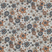 JERSEY MELANGE FLOWERS ECRU (thumbnail)