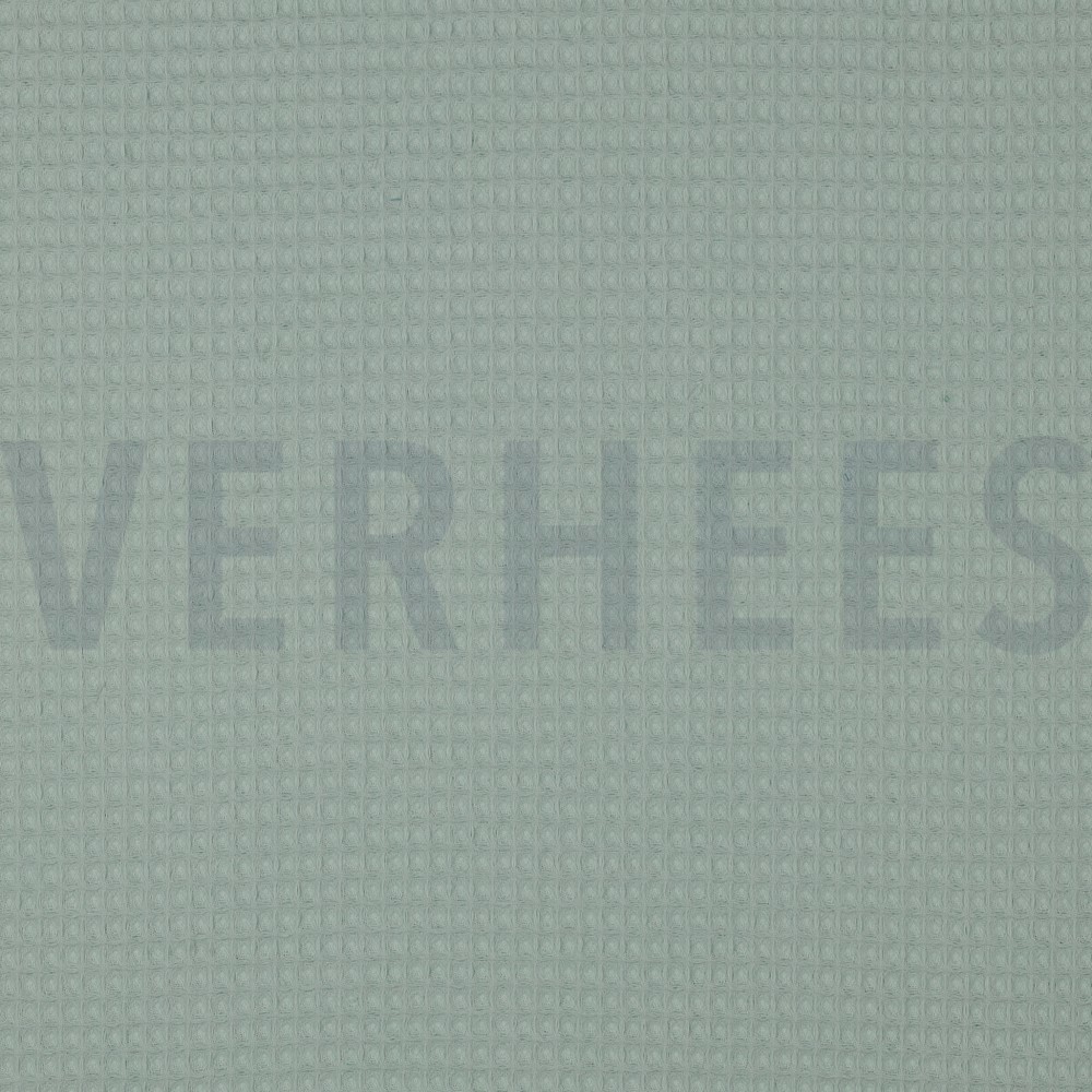 BAUMWOLLE WAFFEL HELLMINT