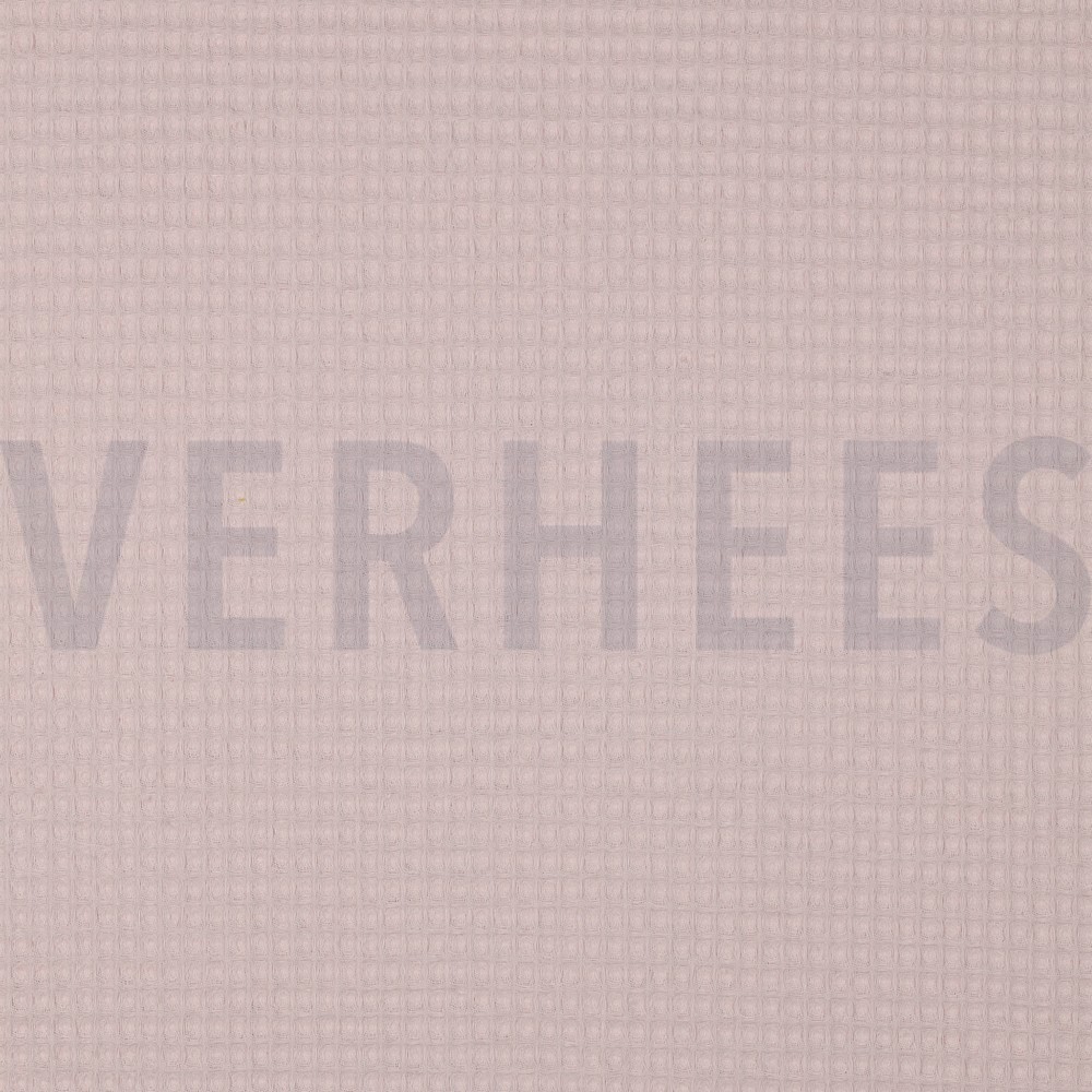 BAUMWOLLE WAFFEL HELLROSA