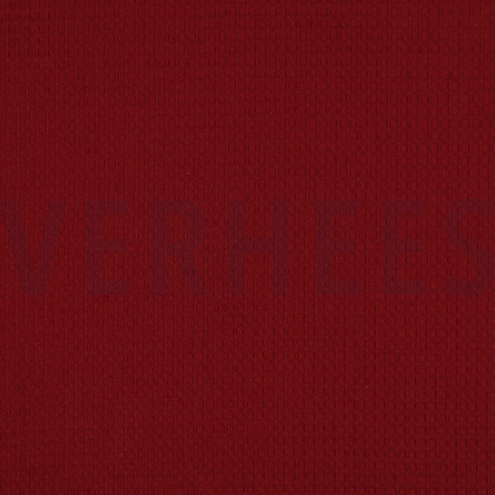 COTTON WAFFLE BORDEAUX