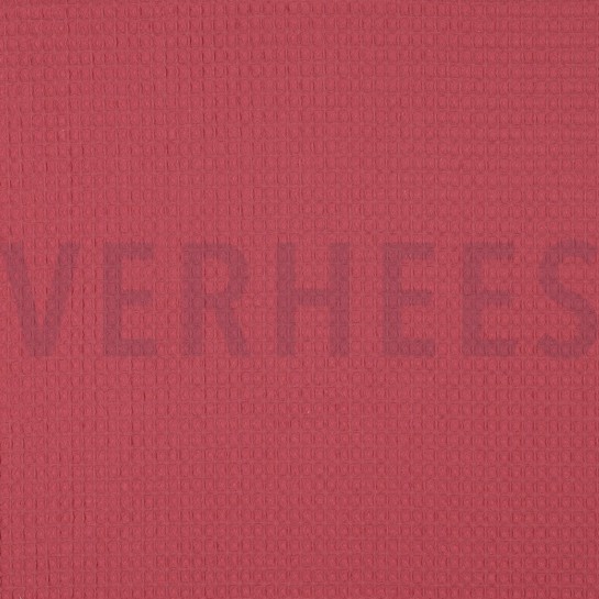 BAUMWOLLE WAFFEL DUNKELROSA #7