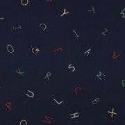 POPLIN LETTERS NAVY (thumbnail)