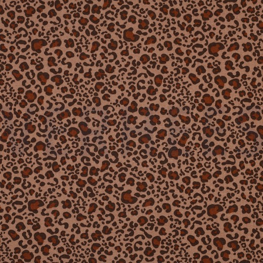 RIB JERSEY DIERENHUID BEIGE