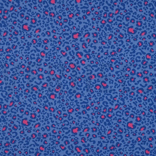 JERSEY CÔTELÉ PEAU D’ANIMAL BLEU COBALT #7