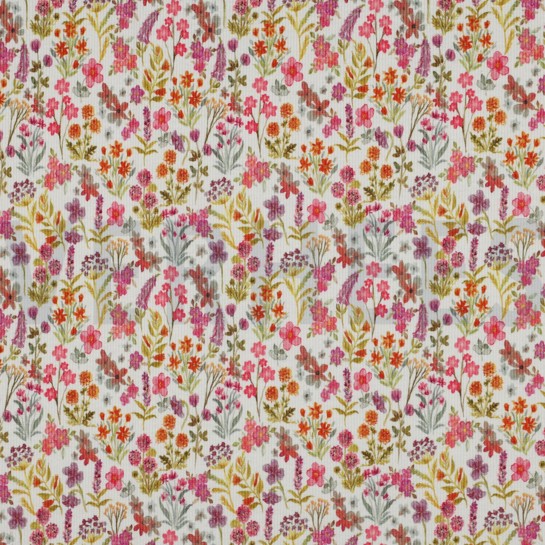 JERSEY CÔTELÉ DIGITAL FLEURS ROSE #7