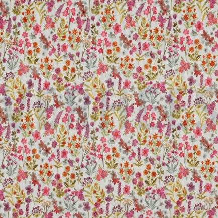 JERSEY CÔTELÉ DIGITAL FLEURS ROSE (hover)