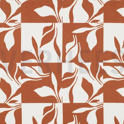 CANVAS ABSTRACT BLADEREN HAZELNOOT (hover)