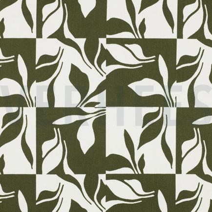 CANVAS ABSTRACT BLADEREN BOSGROEN (hover)