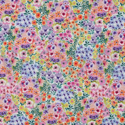 JERSEY DIGITAL FLEURS MULTICOLORE (hover)