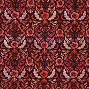 JERSEY DIGITAL FLOWERS DARK RED (thumbnail)