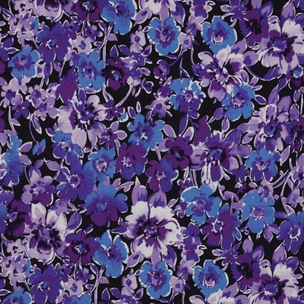 JERSEY DIGITAL FLOWERS NAVY (hover)