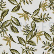 CANVAS BLADEREN GEBROKEN WIT (thumbnail)