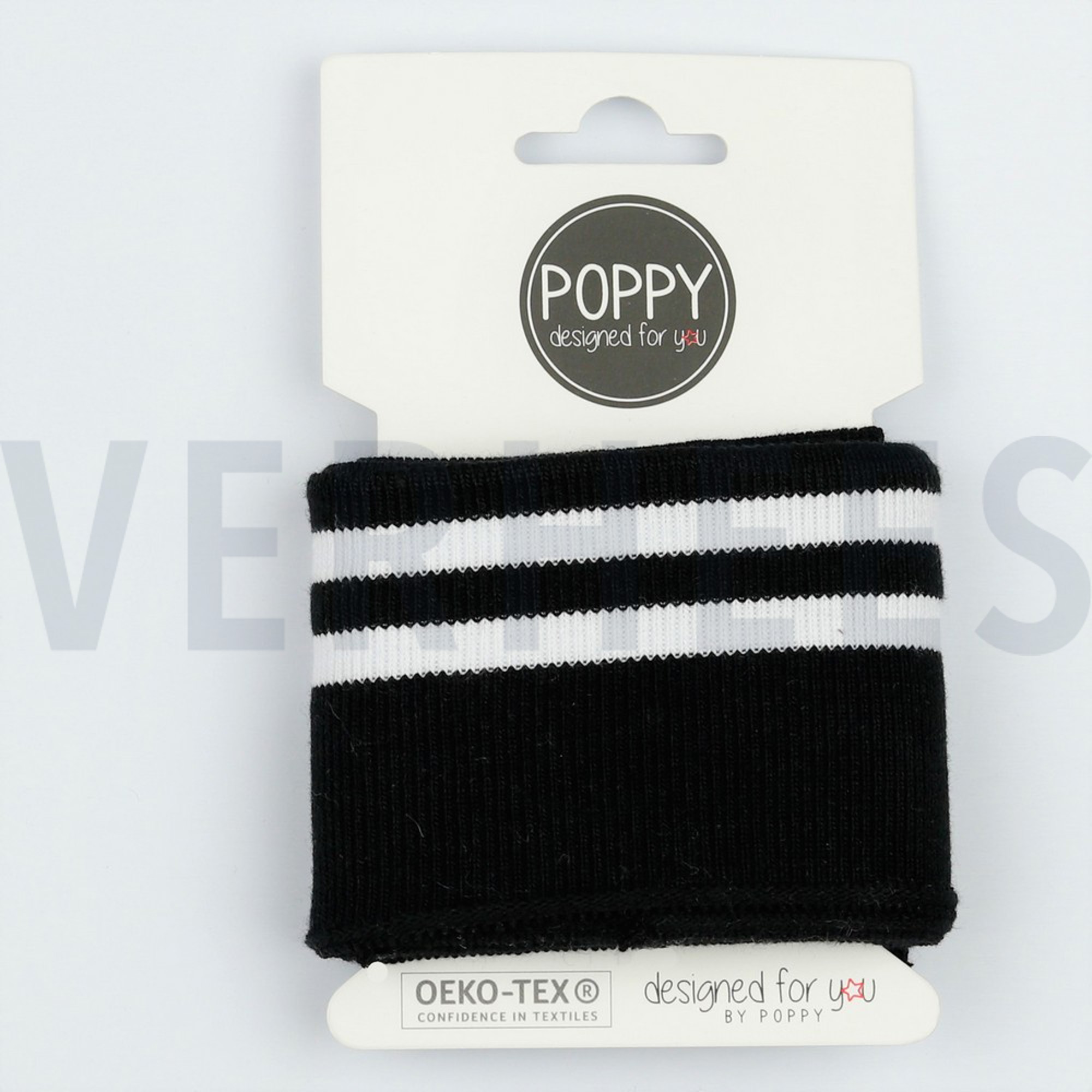 CUFFS STRIPES 7CM BLACK (high resolution)