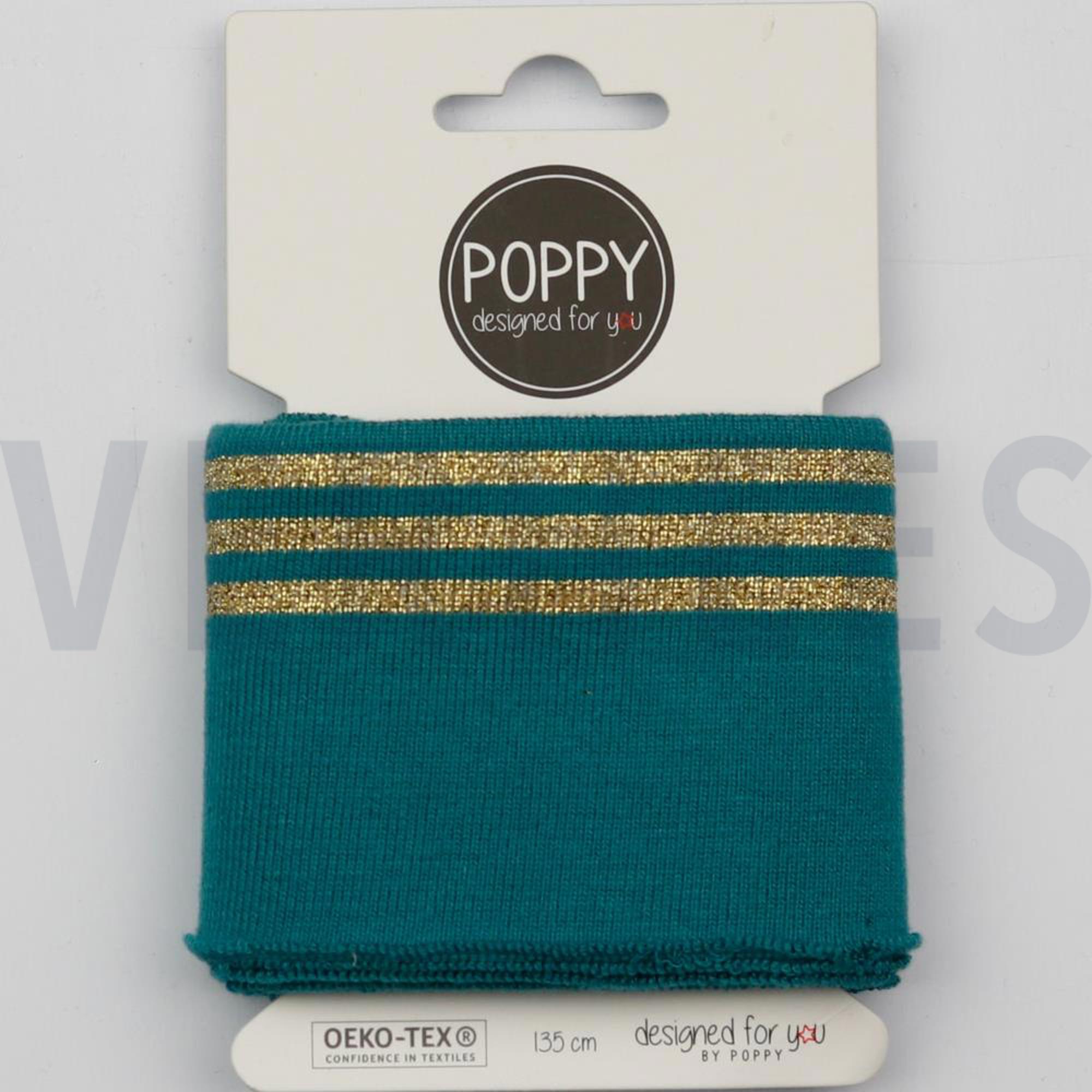 CUFFS LUREX 7CM TEAL (high resolution)