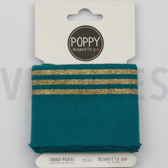 CUFFS LUREX 7CM TEAL #7