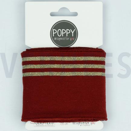 CUFFS LUREX 7CM BORDEAUXROOD (hover)