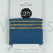 CUFFS LUREX 7CM JEANSBLAUW (thumbnail)